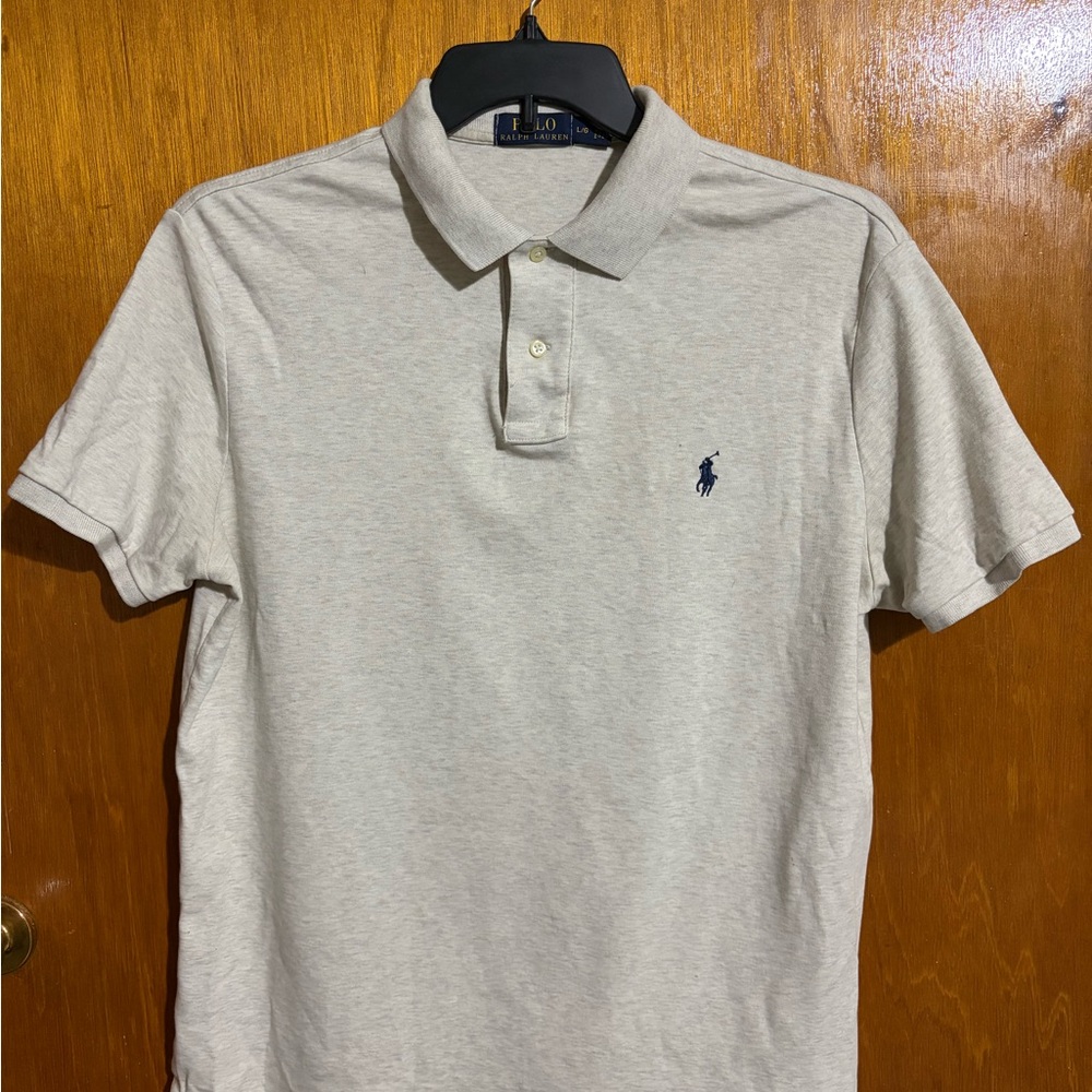 Ralph Lauren Men's Light Gray Polo Shirt